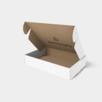 Flip top mailer box packaging mockup