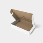 Flip top mailer box mockup