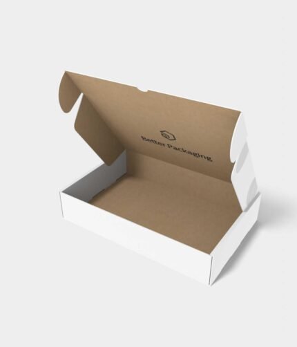 Flip top mailer box mockup