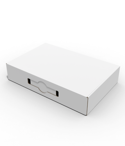 Mailer box with handle hole box mockup
