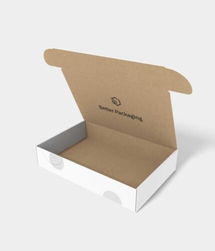 Flip top mailer box mockup