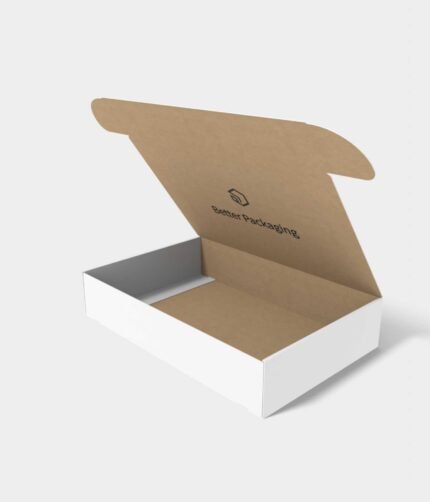 Flip top boxes wingless traceless bottom mockup 150034