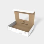 Flip top boxes window display mailer mockup 150041