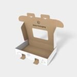 Mailer boxes window display double lock mockup 150090