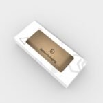 Flip top cookies box with window mockup