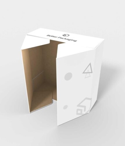 Double open clamshell boxes flip top tuck front box mockup 151110