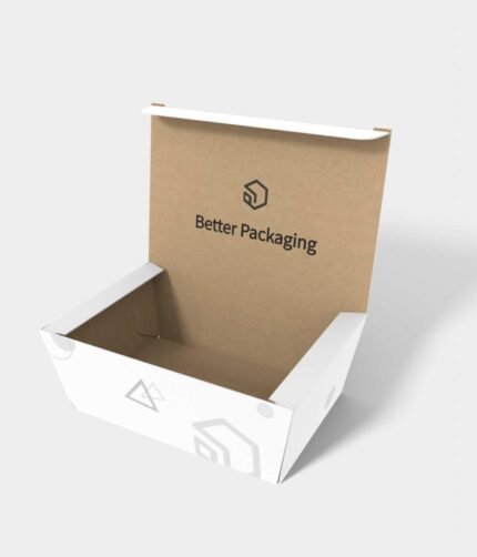 Flip top boxes diagonal lock box lock-top mockup 152031