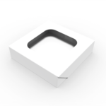 Glued folding boxes flip top three-fold edge box mockup 152051
