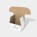 Flip top mailer box with polygonal tuck front mockup