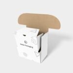 Flip top boxes inserts polygonal mailer mockup