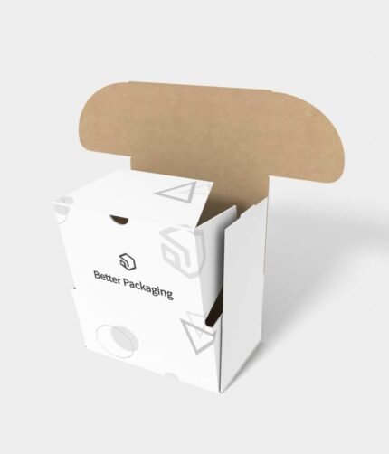 Flip top boxes inserts polygonal mailer mockup