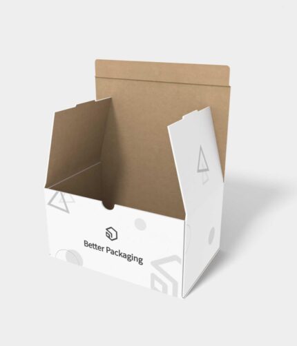 Flip top boxes polygonal lock inserts mockup 156003