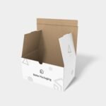 Flip top boxes polygonal lock inserts mockup 156003