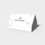 Flip top boxes roof paper mockup 156050