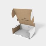 Flip top boxes polygonal mailer inserts mockup 156080