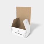 Flip top boxes polygonal mailer zipper mockup 156090