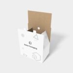 Polygonal mortise lock flip boxes flip top tuck front box mockup 156100