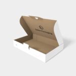 Flip top boxes safety buckle double mortise lock flip tuck front box mockup 156111