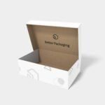 Flip top boxes adhesive bottom lock inserts mockup 156132