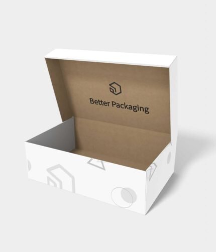 Flip top boxes adhesive bottom lock inserts mockup 156132