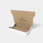 Flip top boxes lock inserts tray bottom mockup 156160