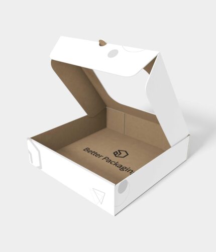 Flip top boxes pizza with window mockup 156211