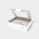 Flip top bakery box mockup