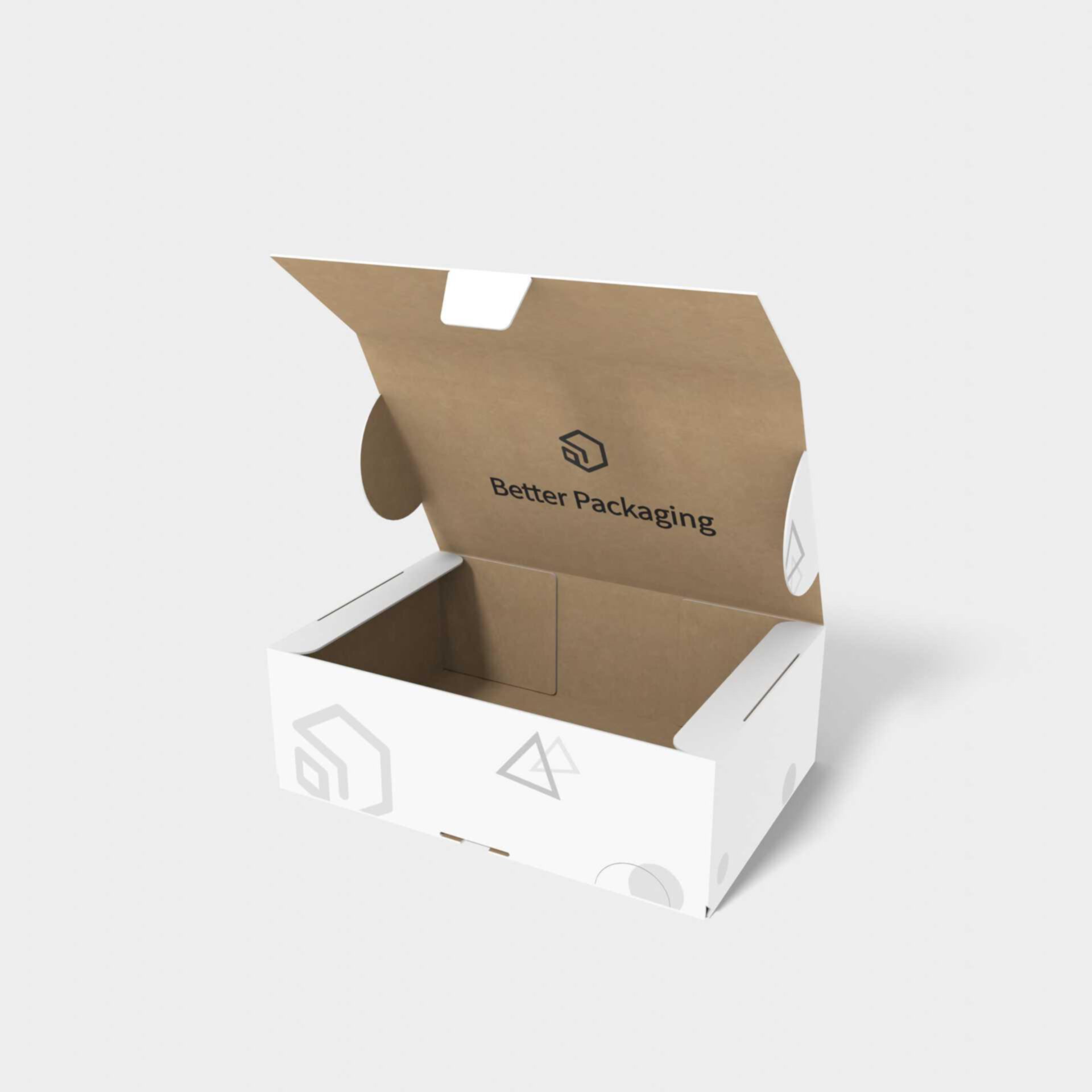 Flip top miler box with lock inserts mockup Flip top miler box with lock inserts mockup