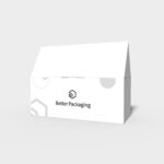 Flip top boxes roof interlocking buckles mockup 156480