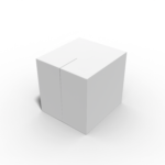 Snap lock on top box paper mockup 158010