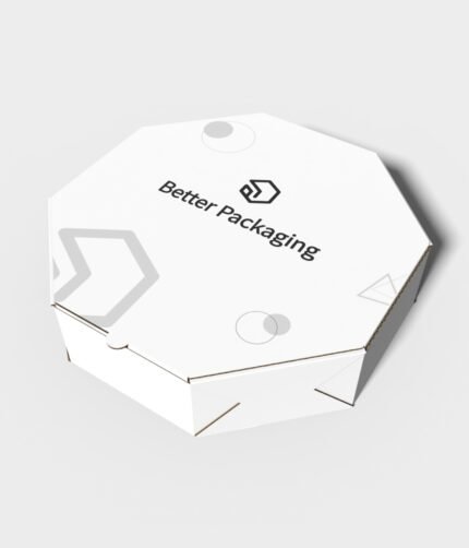 Flip top boxes octagon auto lock bottom mockup 158080