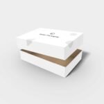 Shoe box with lid mockup