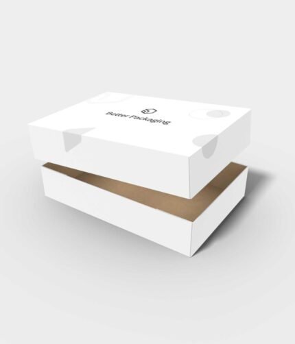Shoe box with lid mockup