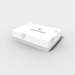 Corrugated boxes with lid open-bottom with lids mockup 160011