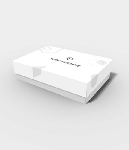 Corrugated boxes with lid open-bottom with lids mockup 160011