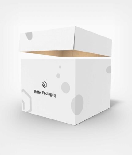 Boxes with lid hoarding cartons paper mockup 160020