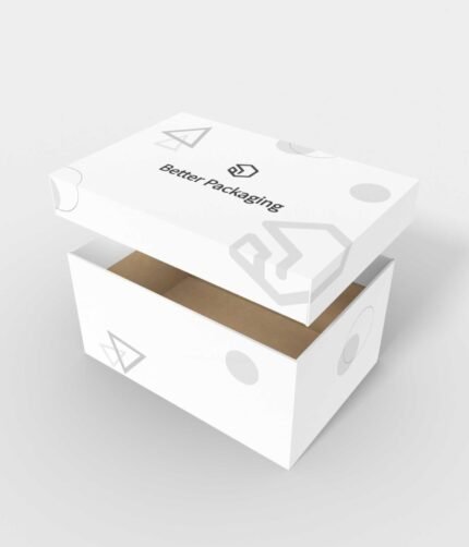 Boxes with lid half-pack bottom buckles mockup 160030