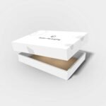 Board game box with lid mockup