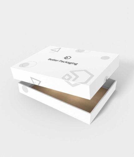 Boxes with lid finger buckles four folds mockup 160161