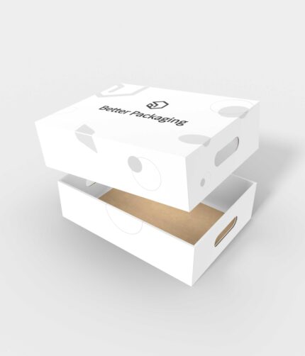 Boxes with lid hand holes four folds mockup 160162