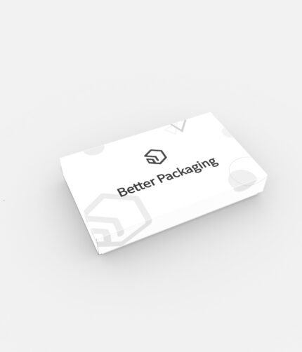 Packaging boxes with lid corrugated shoe mockup 160163