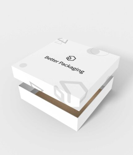 Lid and base gift box mockup