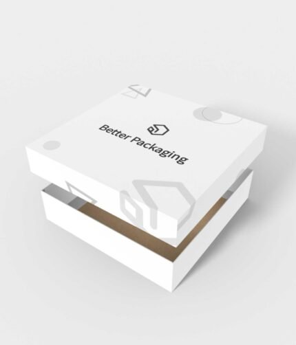 Lid and base gift box mockup