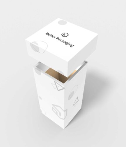 Boxes with lid auto lock bottom paper mockup 161140