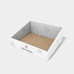 Display boxes/stands thickened bevel auto bottome snap lock mockup 171410