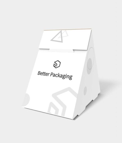 Polygonal boxes triangle lock-top mockup 180050