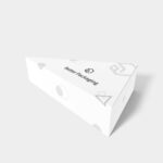 Polygonal boxes triangle zipper mockup 180260