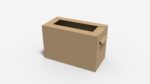 Shipping carton for fresh fruit mockup
