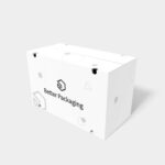 Shipping cartons with air holes mockup