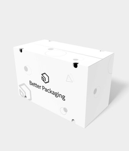Shipping cartons with air holes mockup